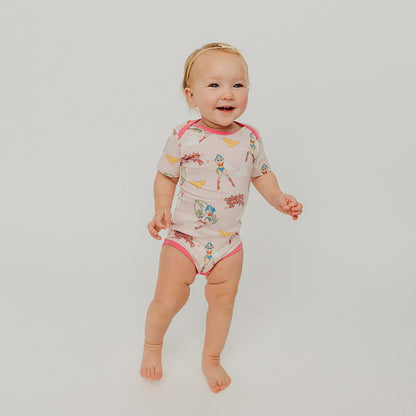 Short Sleeve Bodysuit - Wonder Woman