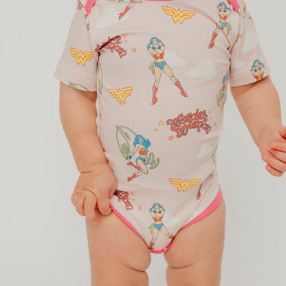 Short Sleeve Bodysuit - Wonder Woman