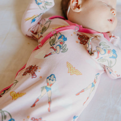 Newborn Knotted Gown - Wonder Woman