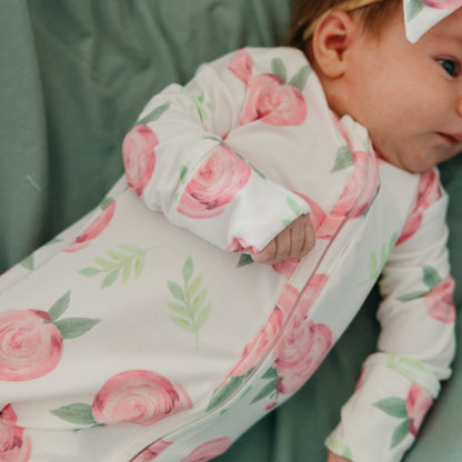 Convertible Zip-Up Footie Pajama - Grace