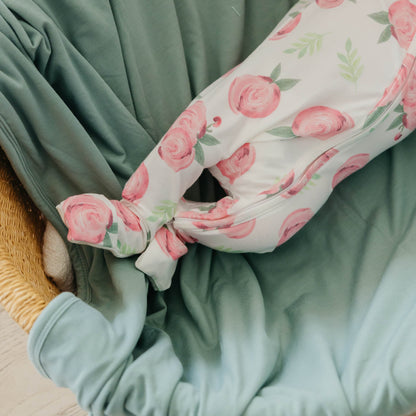 Convertible Zip-Up Footie Pajama - Grace