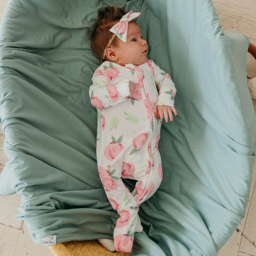 Convertible Zip-Up Footie Pajama - Grace