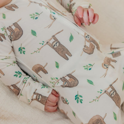 Convertible Zip-Up Footie Pajama - Noah