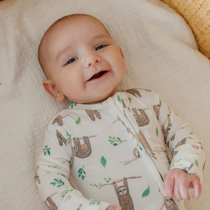 Convertible Zip-Up Footie Pajama - Noah