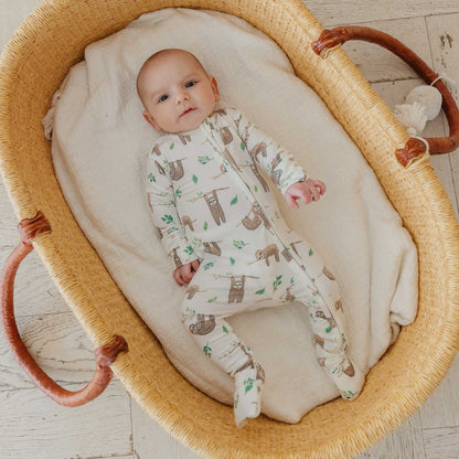 Convertible Zip-Up Footie Pajama - Noah
