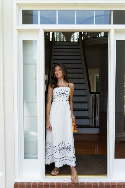 Estelle Embroidered Tank Dress