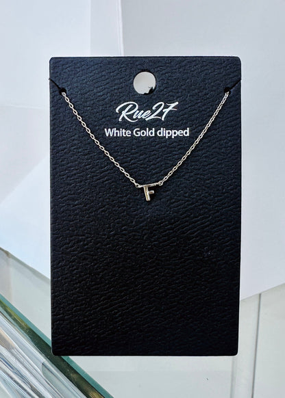 Initial Gold Dipped Necklace