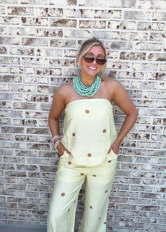 Iris Dot Wide Leg Pants
