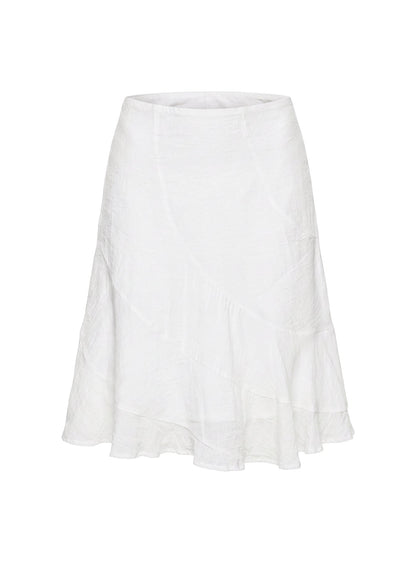 With Kindness Midi Skirt White