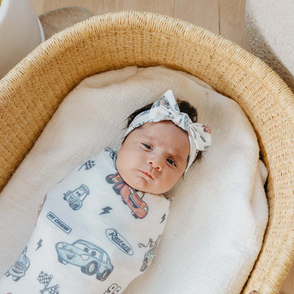 Knit Headband Bow - Disney Pixar Cars