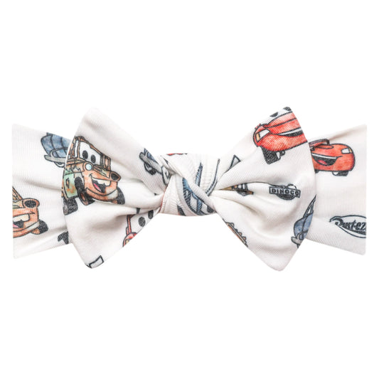 Knit Headband Bow - Disney Pixar Cars