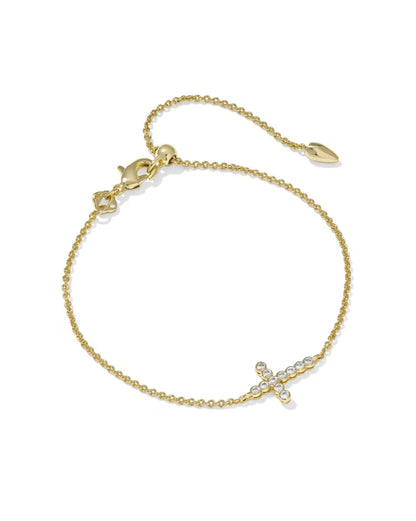 Cross Crystal Delicate Chain Bracelet