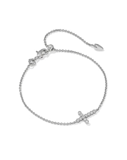 Cross Crystal Delicate Chain Bracelet