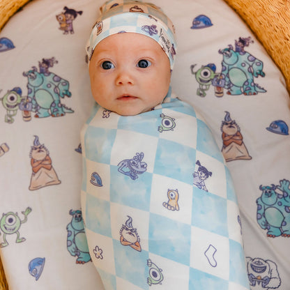 Knit Swaddle Blanket - Monsters, Inc. Medley