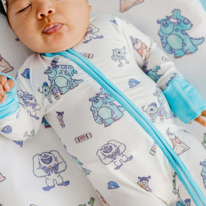 Convertible Zip-Up Footie Pajama - Monsters, Inc. Friends