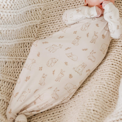 Newborn Knotted Gown - Dylan
