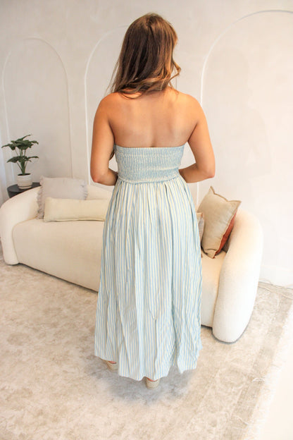 Everhart Pinstripe Maxi Dress