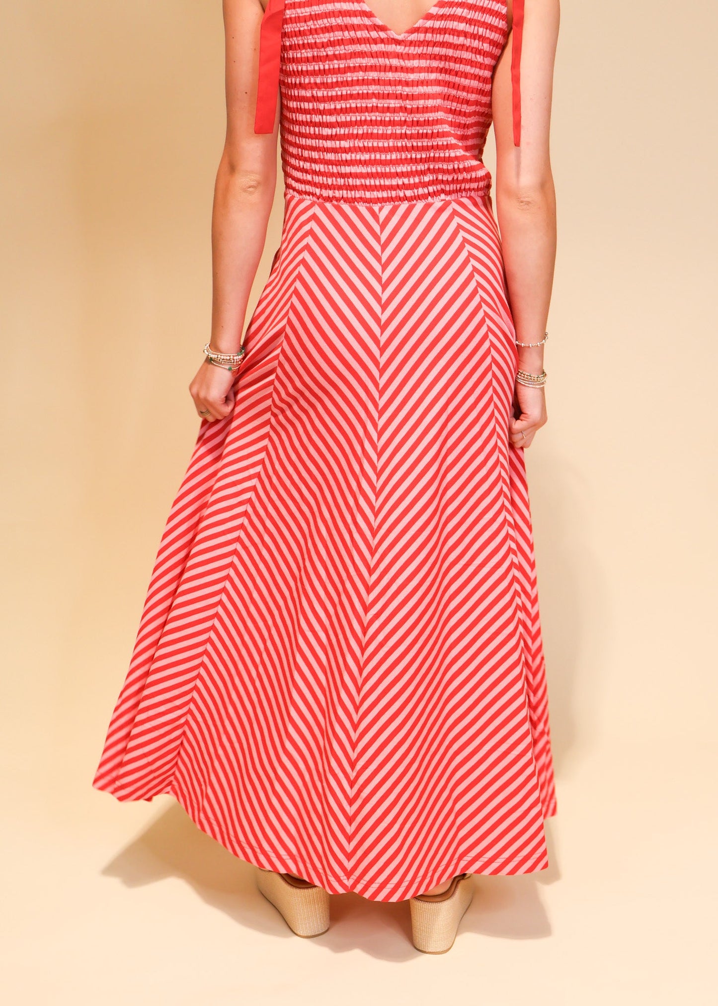 Juliette Chevron Dress