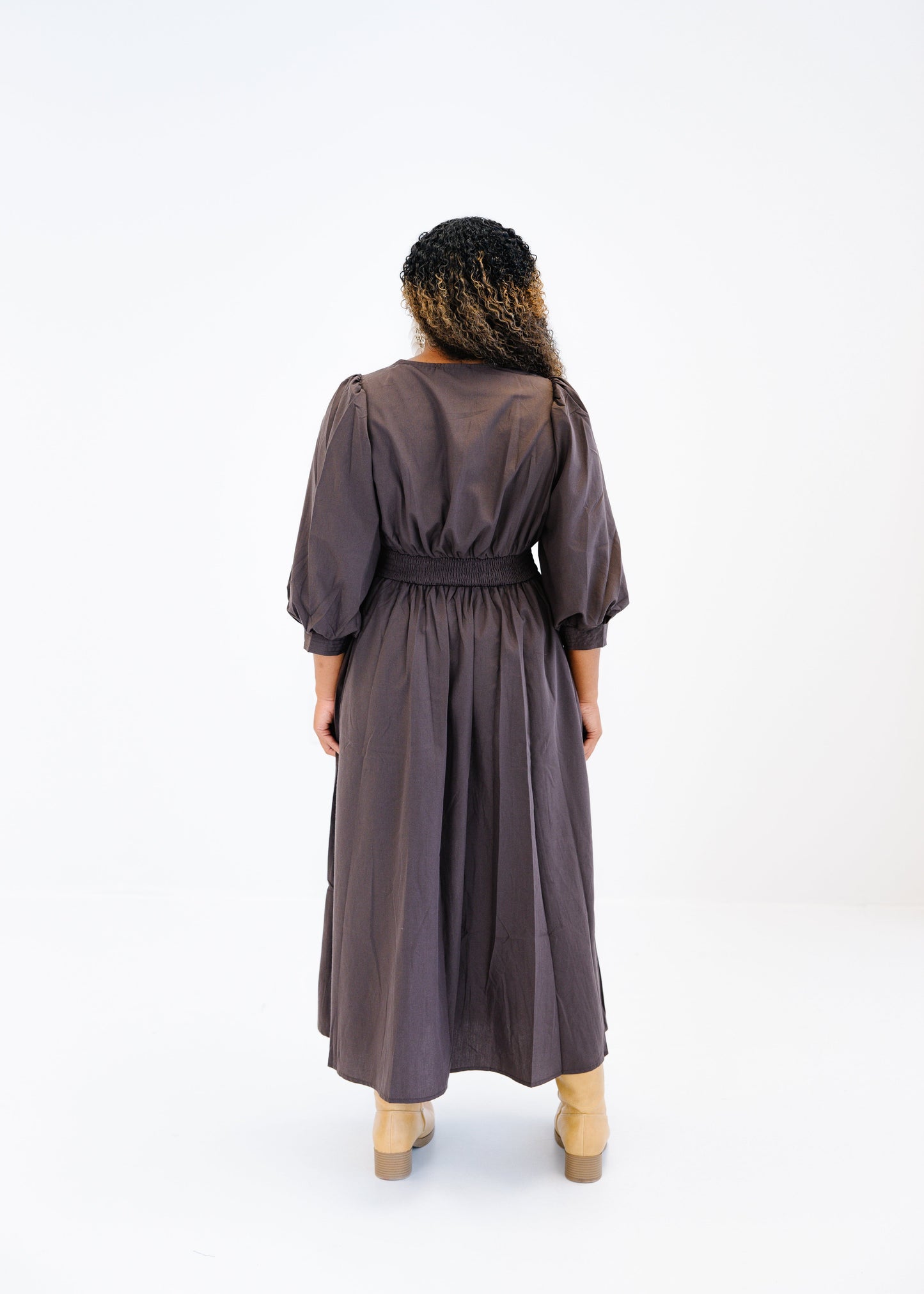 Charlotte Zip-Front Midi Dress