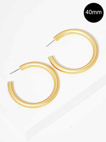Classic Medium Open Hoops