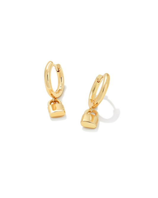 Jess Lock Huggie Earrings