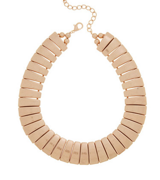 Linked Trapezoid Wide Necklace