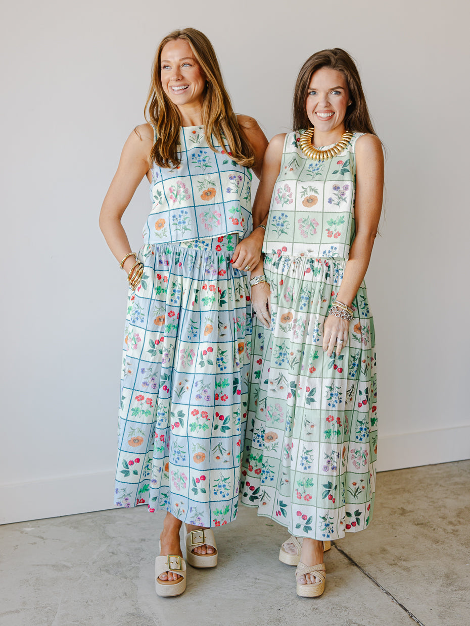 Freya Petal Printed Midi Skirt