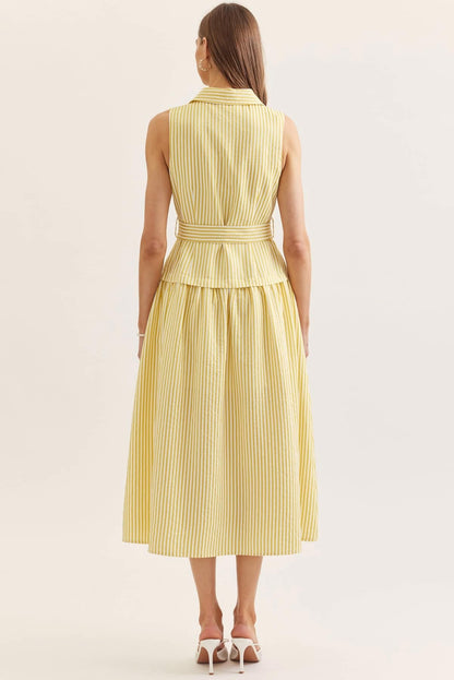 Margot Stripe Midi Dress