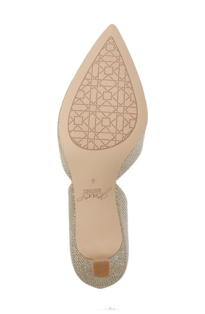 Gold | Dotty Glitter D'orsay Kitten Heel