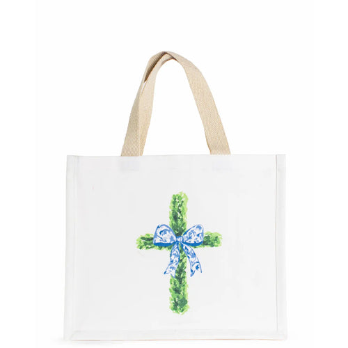 Boxwood Cross Gift Tote