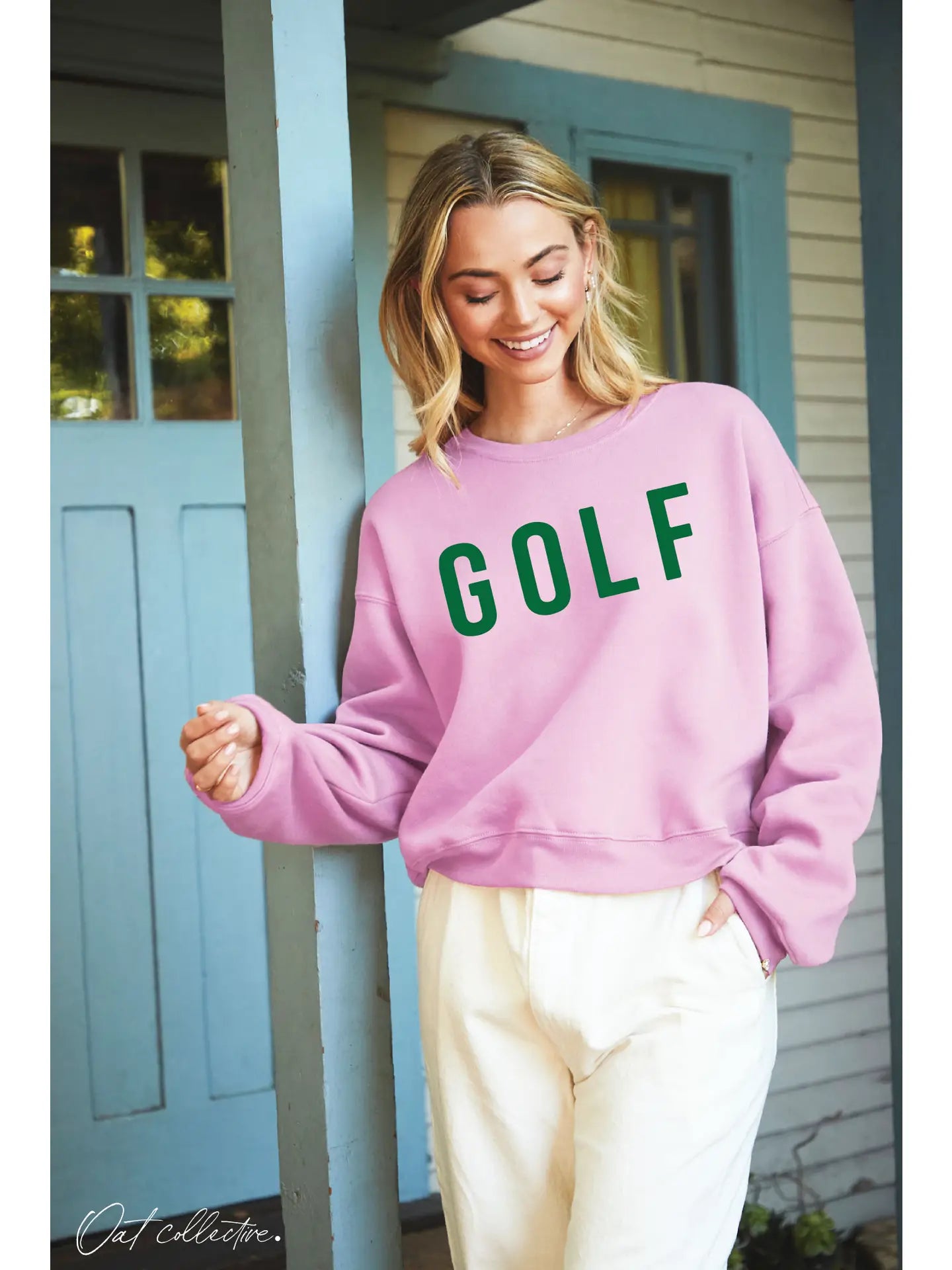 Golf Cropped Graphic Pullover
