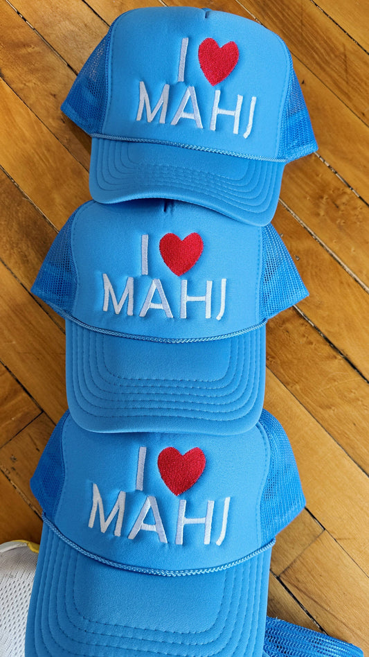 I Heart Mahjong Trucker Hat