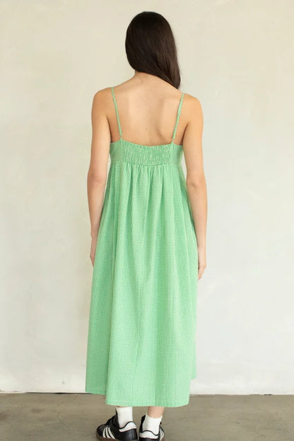 Eden Gingham Midi Dress