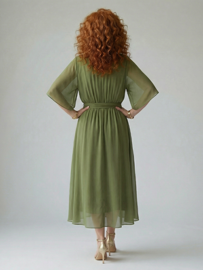 Elric | Light Drape Midi Dress