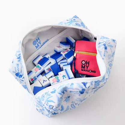 Blue Tile Storage Bag