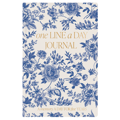 Blue Delft One Line A Day Journal