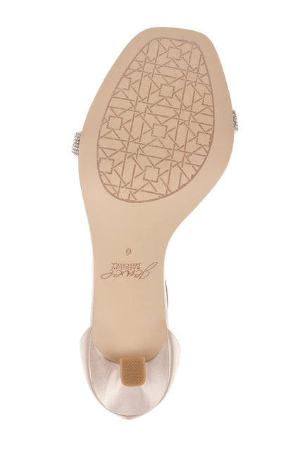 Champagne | Genny Curvy Heel Sandal