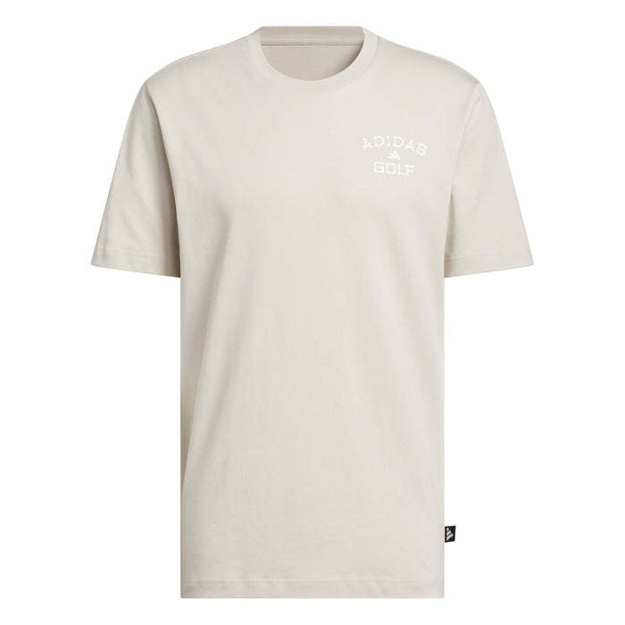 Adidas Golf Chip In Paradise Graphic T-Shirt - Beige