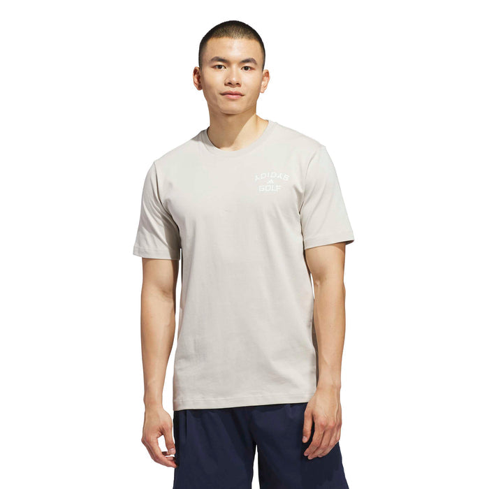 Adidas Golf Chip In Paradise Graphic T-Shirt - Beige