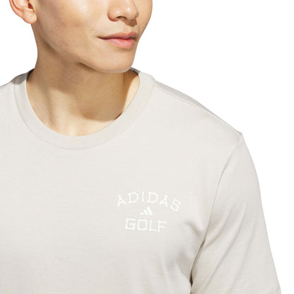 Adidas Golf Chip In Paradise Graphic T-Shirt - Beige