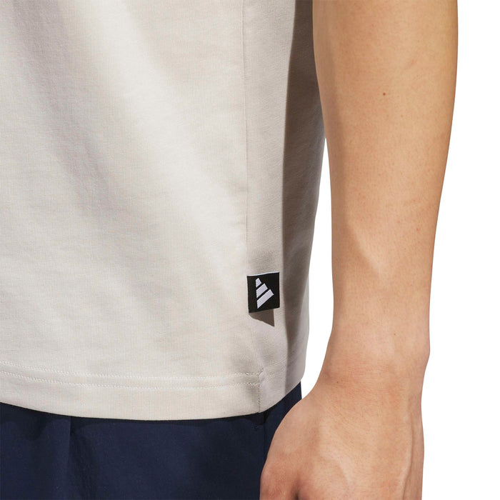 Adidas Golf Chip In Paradise Graphic T-Shirt - Beige