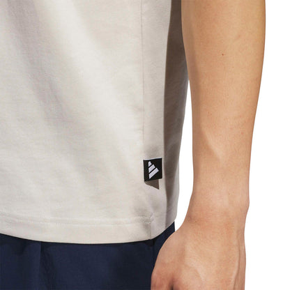 Adidas Golf Chip In Paradise Graphic T-Shirt - Beige