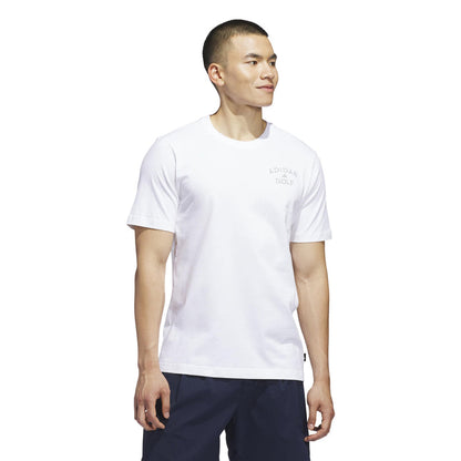 Adidas Golf Chip In Paradise Graphic T-Shirt - White