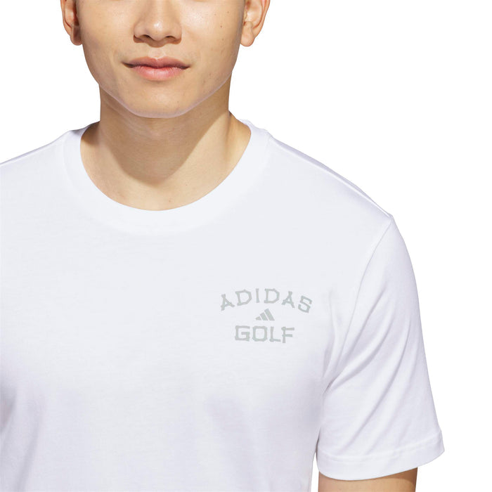 Adidas Golf Chip In Paradise Graphic T-Shirt - White