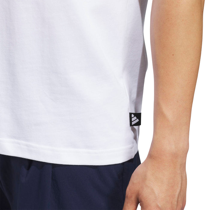 Adidas Golf Chip In Paradise Graphic T-Shirt - White