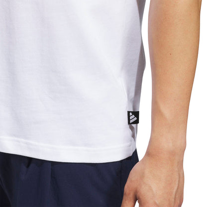 Adidas Golf Chip In Paradise Graphic T-Shirt - White