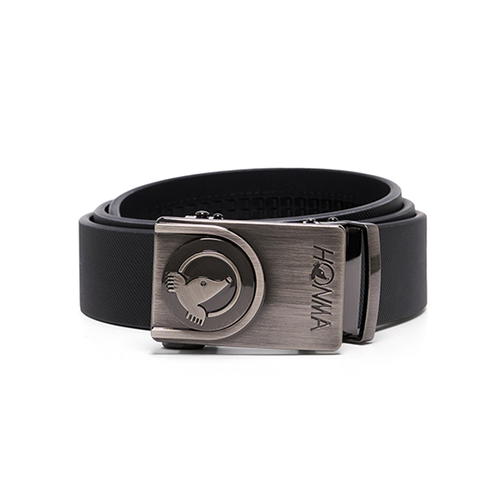 Honma Men's Adjustable Leather Belt - Black