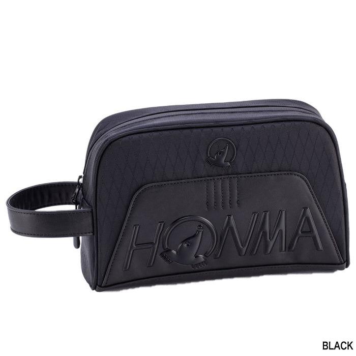 Honma Mixed Material Pouch - Black
