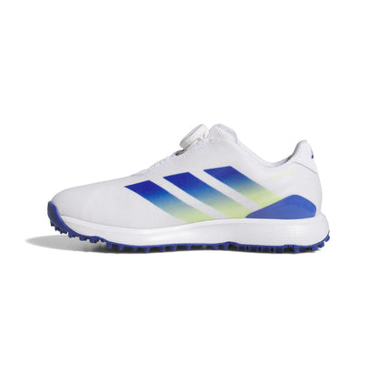 Adidas Junior CODECHAOS BOA Spikeless Golf Shoes - Cloud White / Dual Indigo / Frozen Lemon