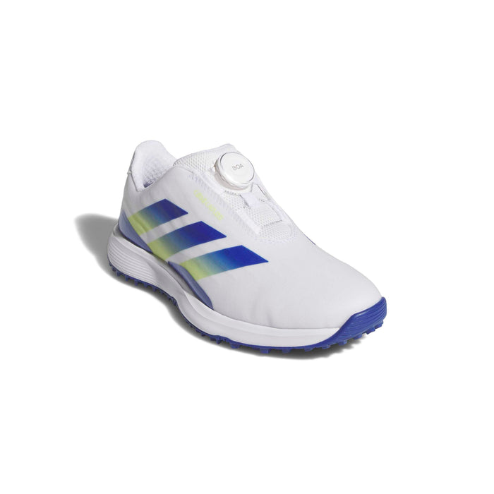 Adidas Junior CODECHAOS BOA Spikeless Golf Shoes - Cloud White / Dual Indigo / Frozen Lemon